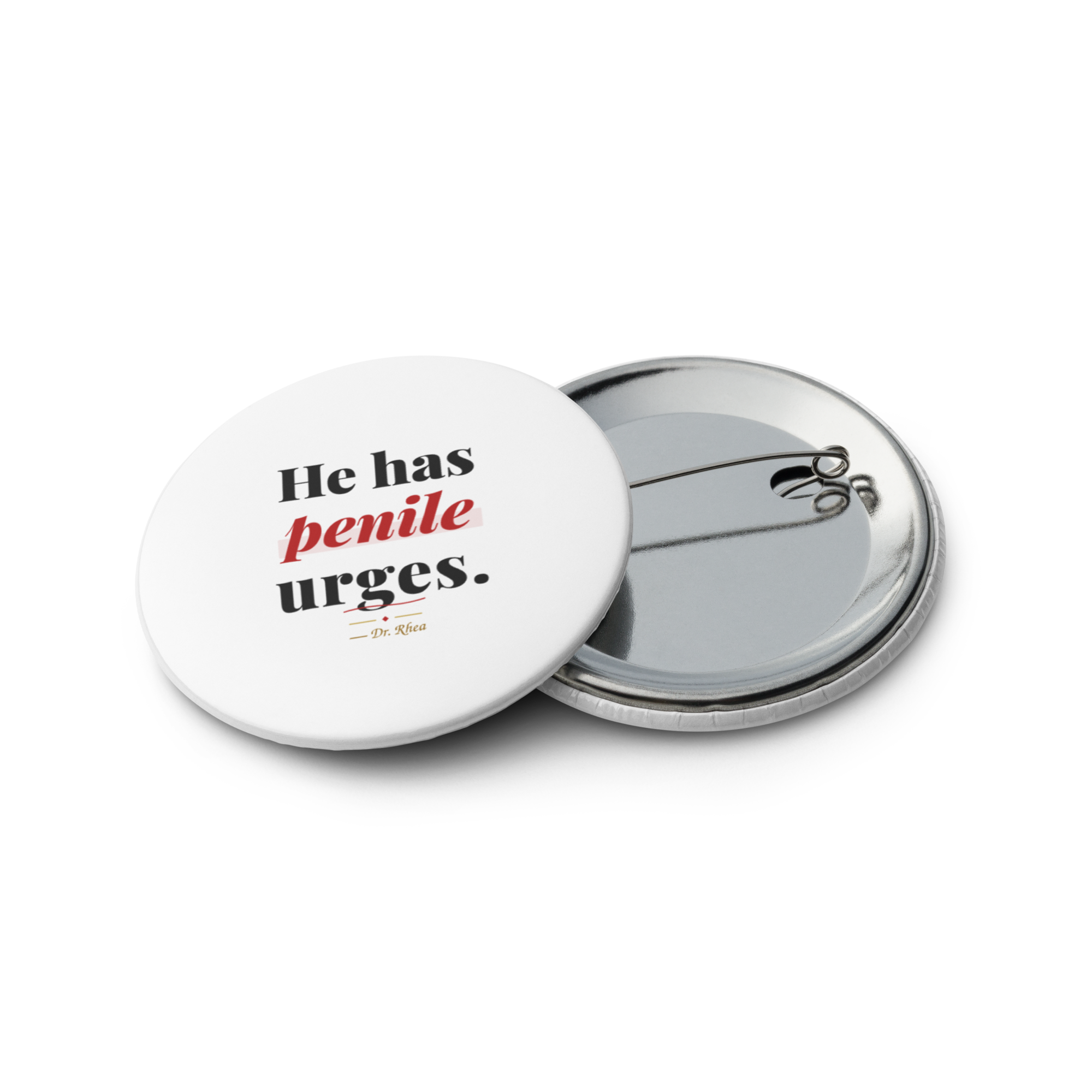 Set of pin buttons